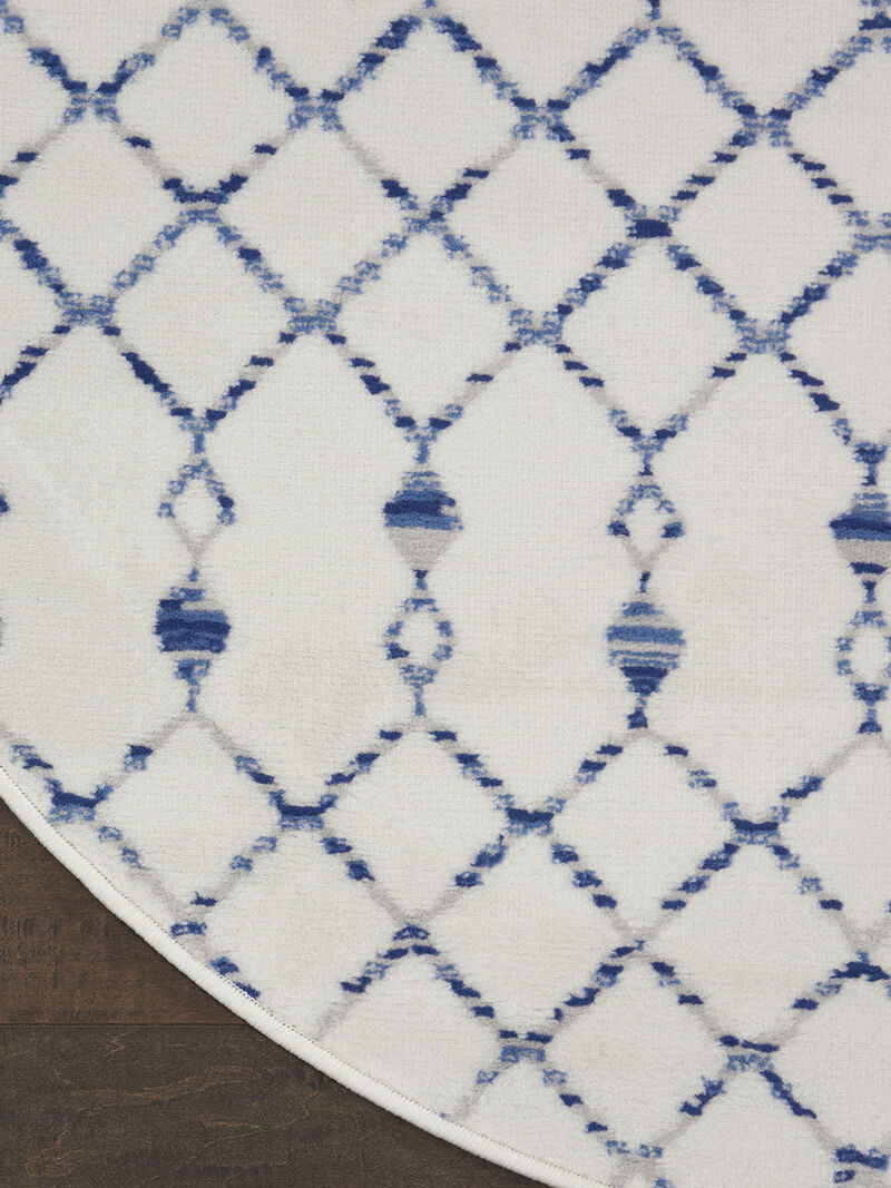 Whimsicle WHS02 Ivory 5' x Round Rug