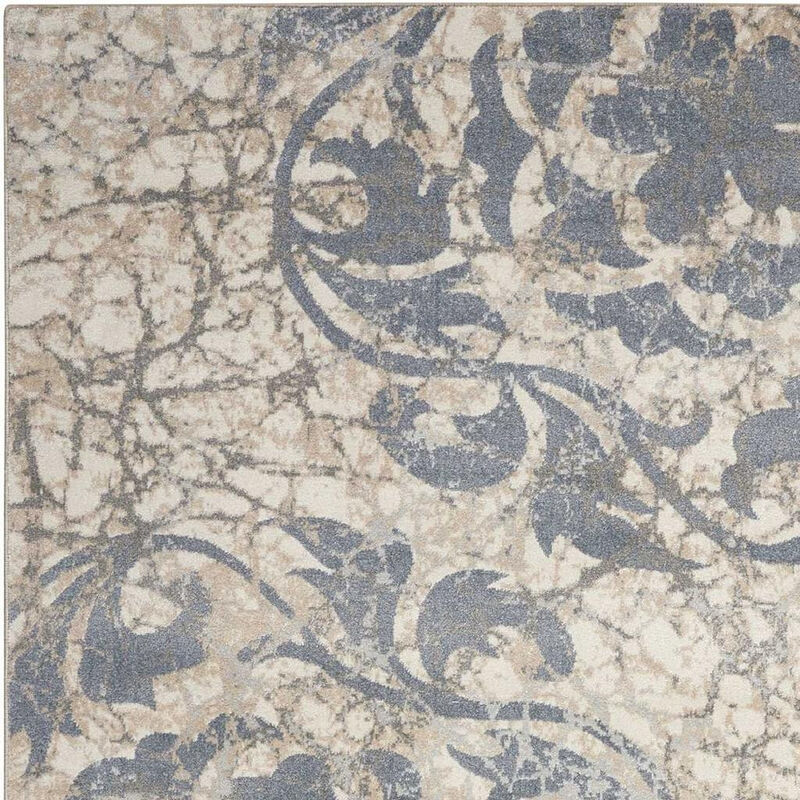 HomeRoots Floral Distressed Non Skid Runner Rug image number 0