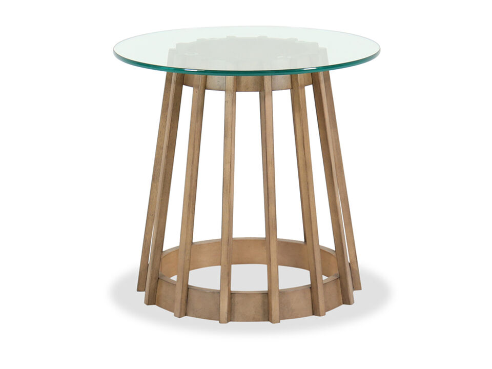 Drew & Jonathan Home Catalina Glass-Top End Table