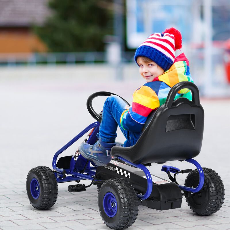Adjustable Seat Pedal Powered Ride On Car with 4 Wheel Design image number 6