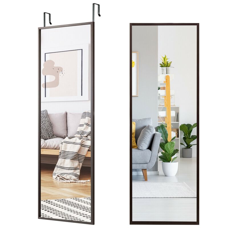 Full Length Metal Door Mirror with Adjustable Hook image number 6