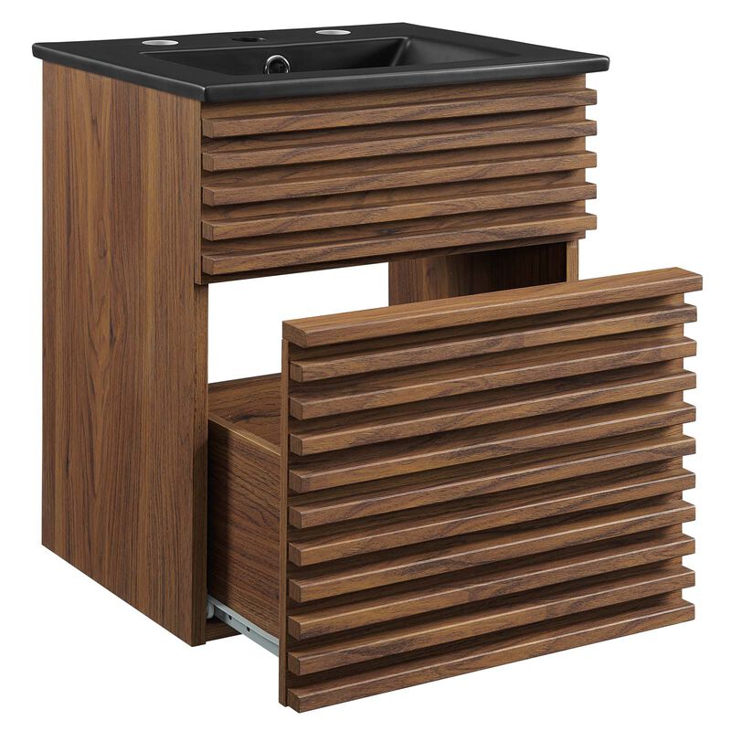 Render 18" Wall-Mount Bathroom Vanity image number 1