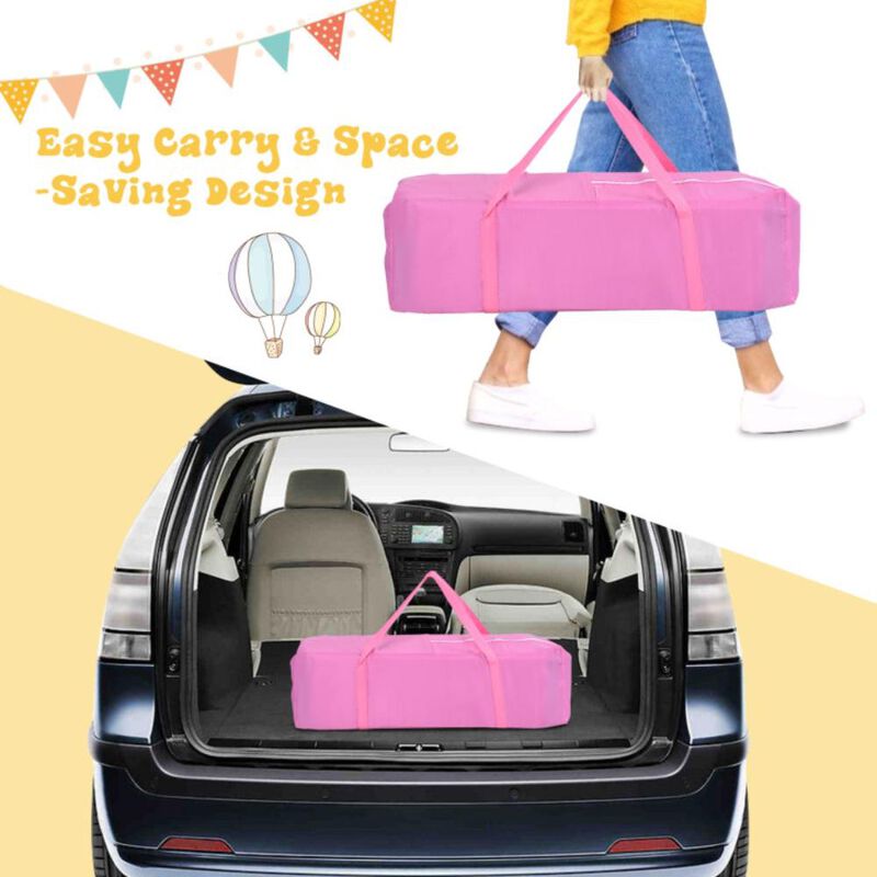 Hivvago Portable Baby Playpen Crib Cradle with Carring Bag