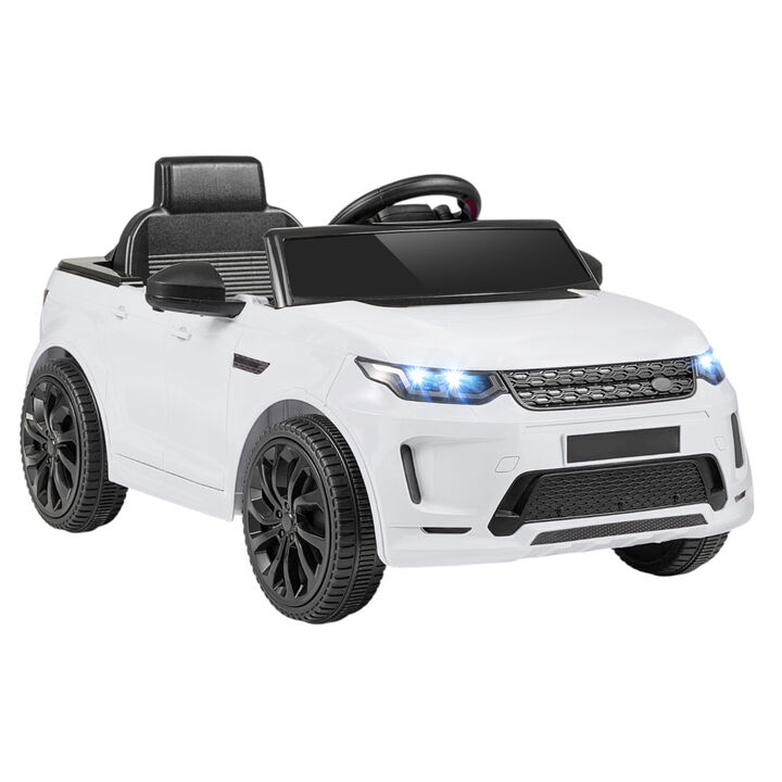 12V Kids Ride On Car with Remote Control, LED Lights, Music and Safety Belt