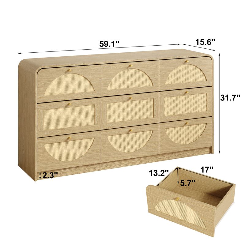 Cekjun 9‑Drawer Dresser image number 9