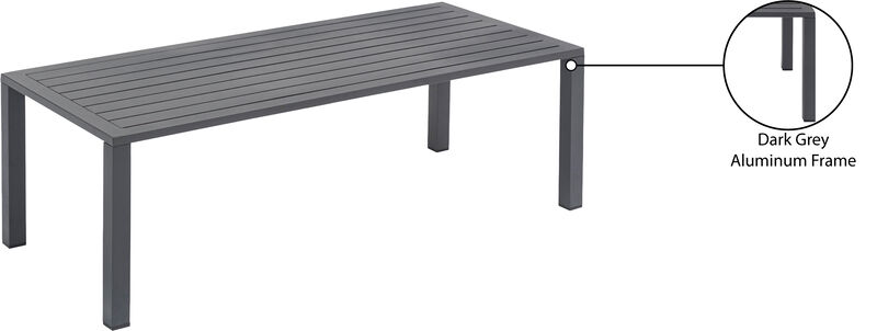 Meridian Furniture Maldives Outdoor Patio Coffee Table image number 6
