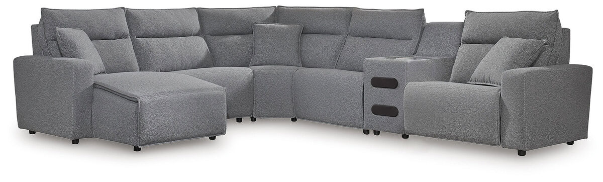 ModMax II 6-Piece Power Reclining Sectional with Chaise and Audio Console