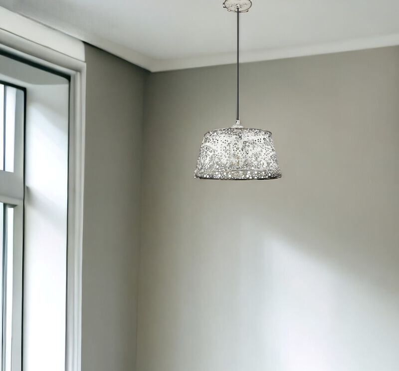 Hivvago Iris 1-Light Aged Ivory Pendant