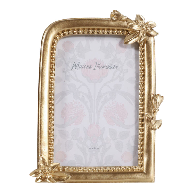 4x6 Arch Photo Frame W/Flowers image number 0