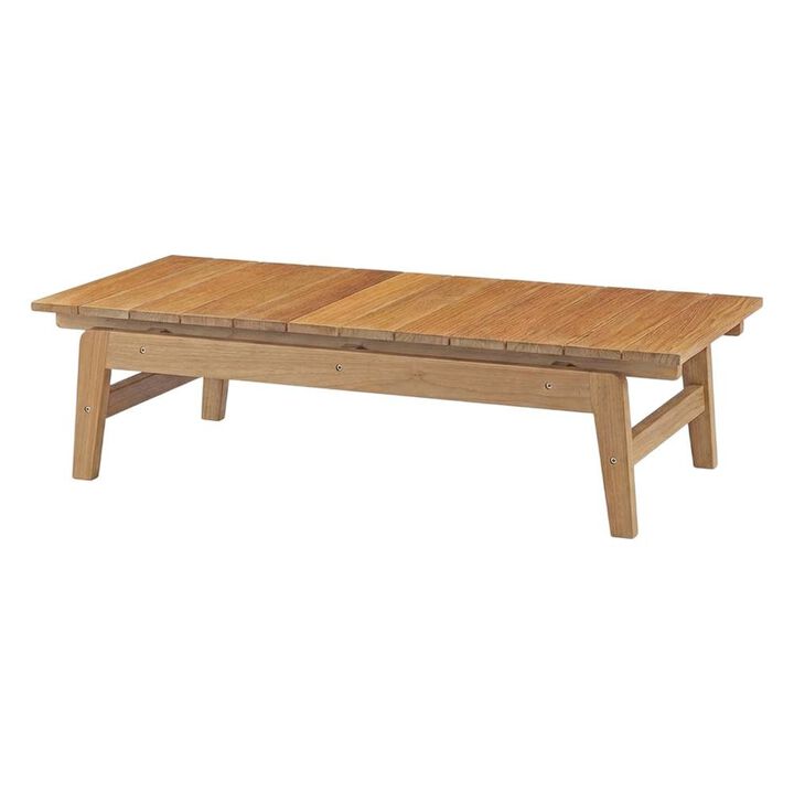 Teak Outdoor Coffee Table with Sleek Design and Durable Construction
