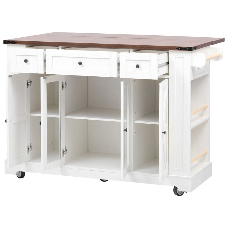 Cirsta Farmhouse Kitchen Island image number 8