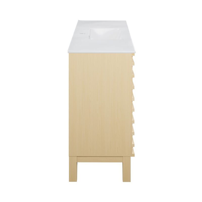 Cascade 48 in. Bathroom Vanity with 3-Hole Ceramic Sink Top image number 9