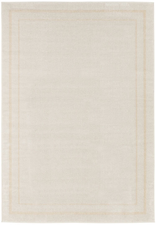 HomeRoots 4' X 6' Ivory And Gold Indoor Outdoor Area Rug