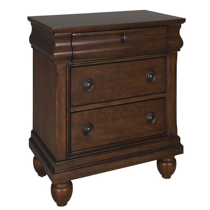 Liberty Furniture Traditions Night Stand, 28 x 17 x 28, Rustic Cherry
