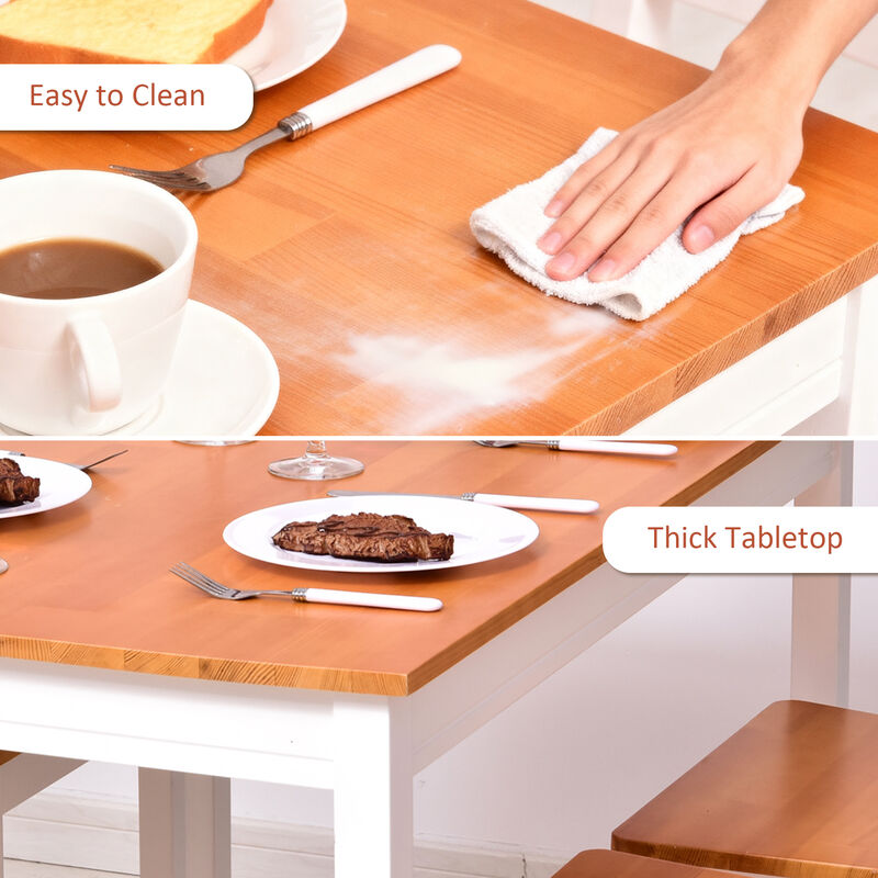 Hivvago 5-Piece Modern Dining Room Set for Breakfast Nook image number 4