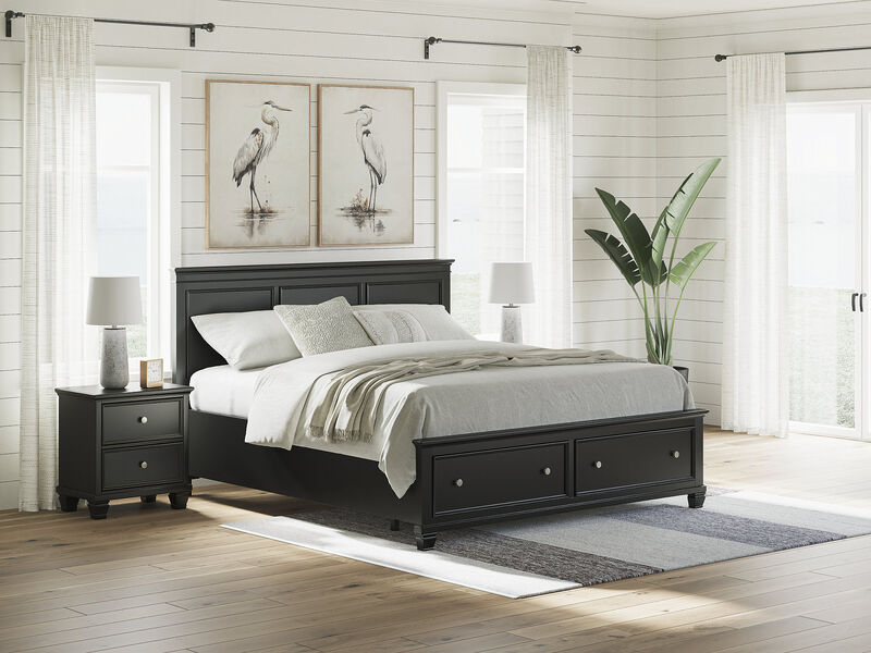 Lanolee California King Panel Storage Bed image number 1