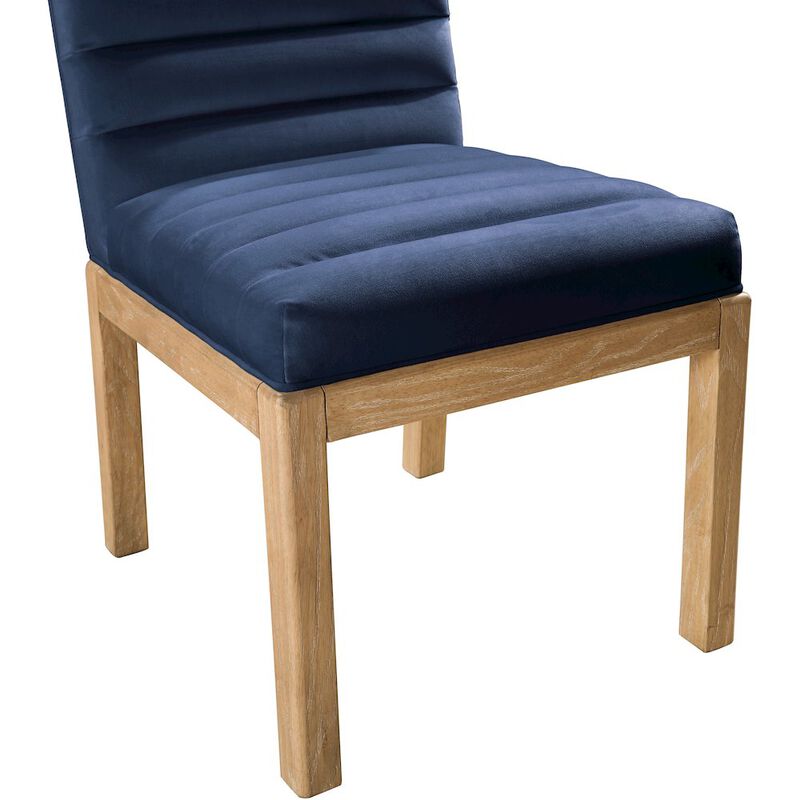 Meridian Furniture Evelyn Saddle Velvet Dining Chair