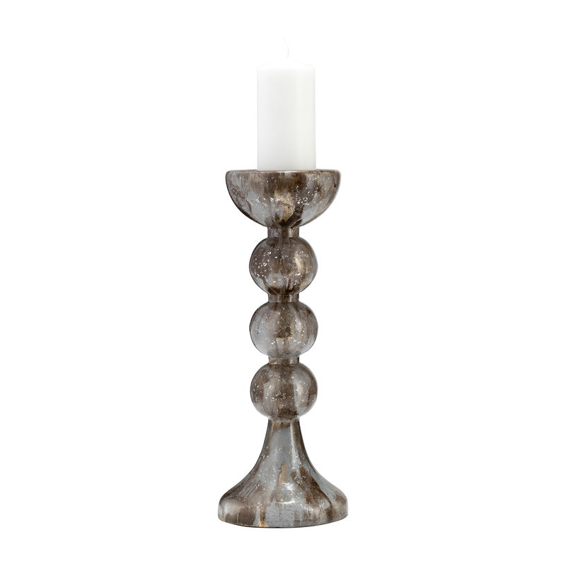 Bubbly Glass Candle Holder image number 1