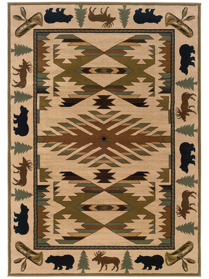 Hudson 1072A 5'3" x 7'6" Ivory Rug image number 0