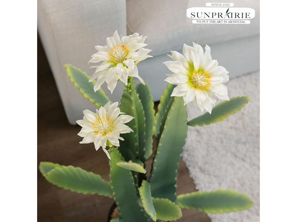 White Artificial Greenery Stems Outdoor Home Decor 33 Inch
