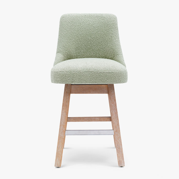 WestinTrends 26" Upholstered Swivel Counter Height Bar Stool