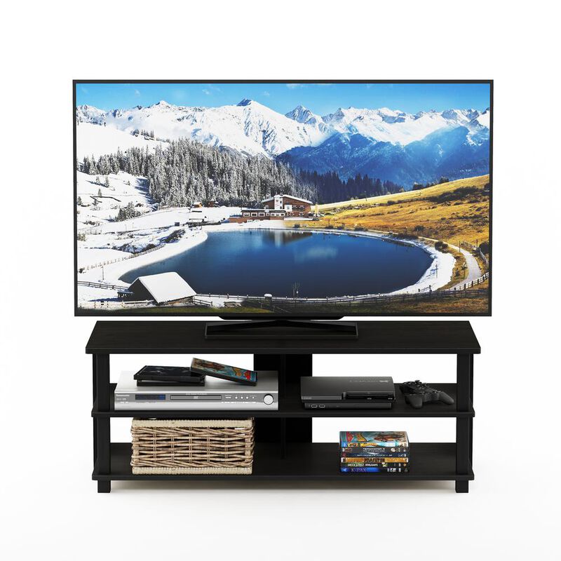 Sully 3-Tier TV Stand for TV up to 50, Espresso/Black, 17077EX/BK