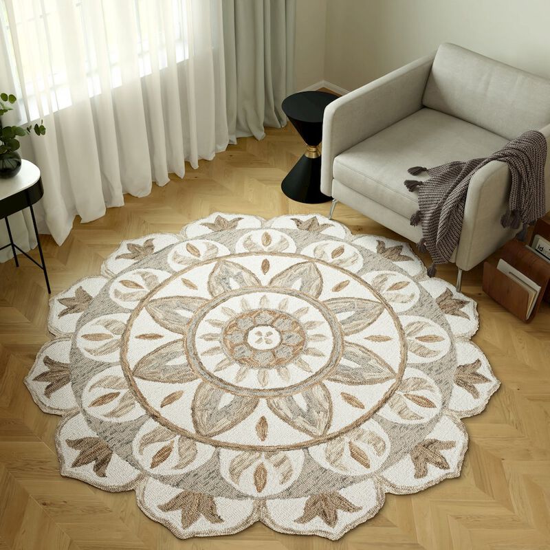 LR Home Dazzle Wool Area Rug Indoor image number 5
