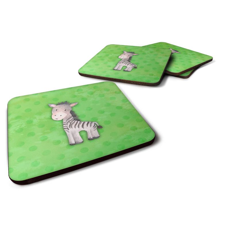 Caroline's Treasures Polkadot Zebra Watercolor Decorative coasters, 3.5, Multicolor