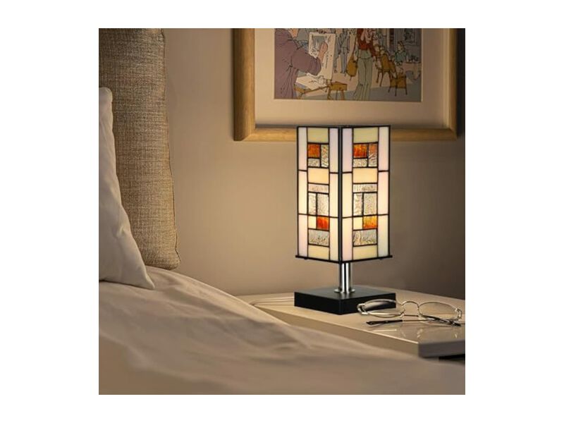 Tiffany Style Stained Glass Table Lamp For Living Room Bedroom Office image number 2