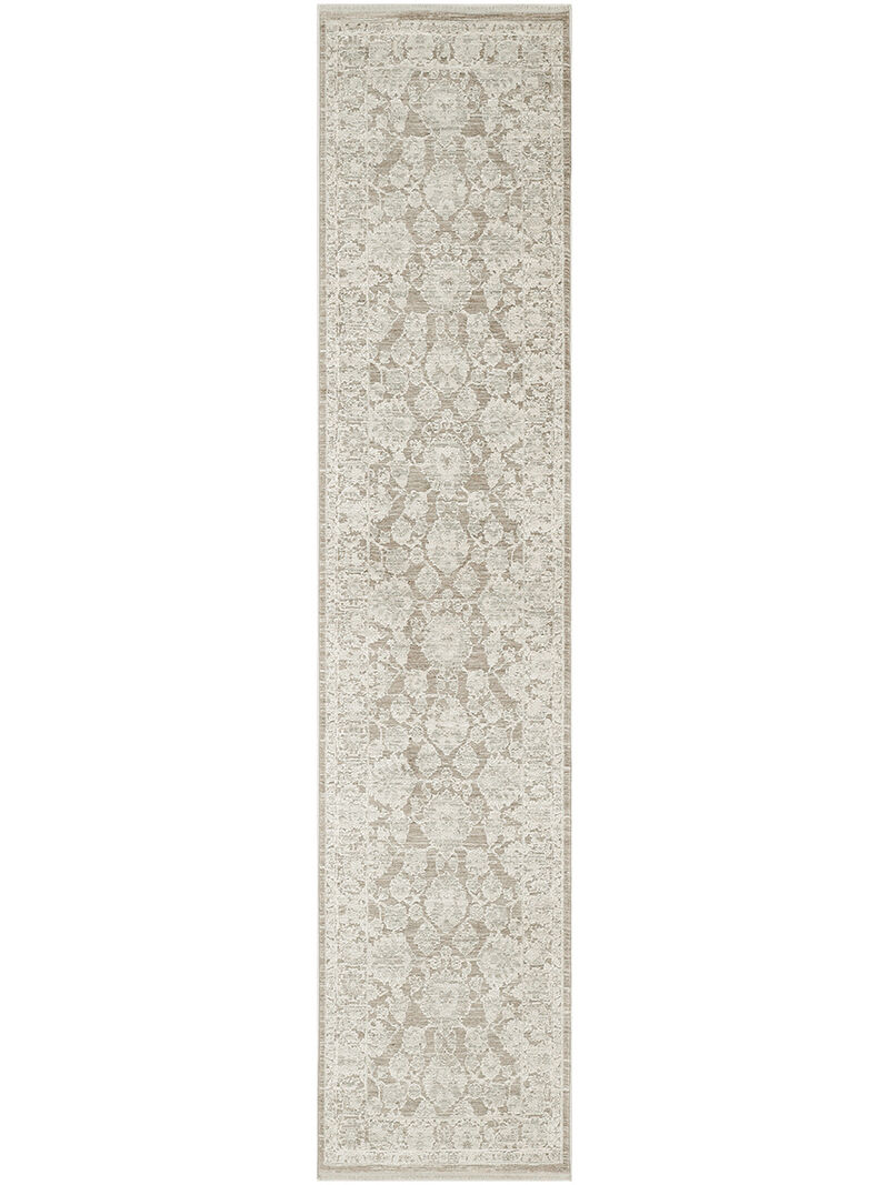 Shadows SHW03 Ivory/Mocha 2'2" x 10' Rug image number 0