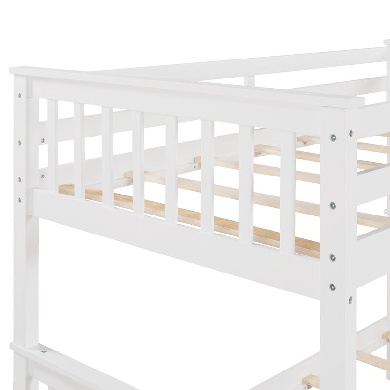 Merax Bunk Bed with Ladders and 2 Storage Drawers