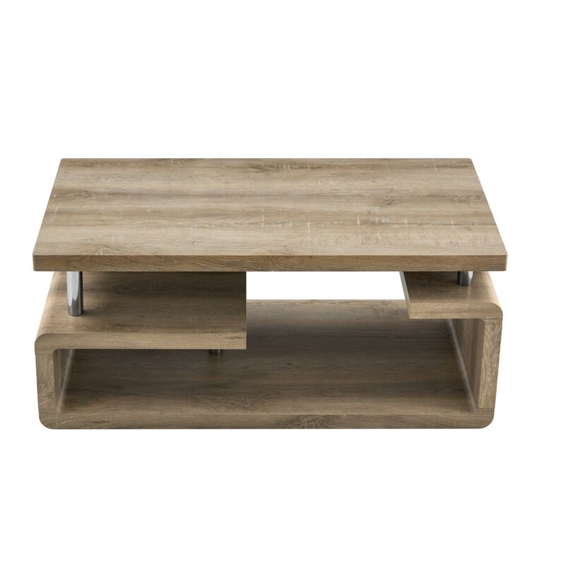 Petcon Three-Tier MDF Coffee Table image number 8