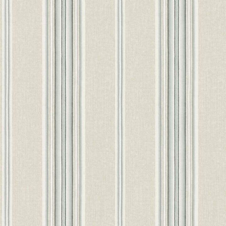 Calvados Turquoise Linen Stripe Wallpaper