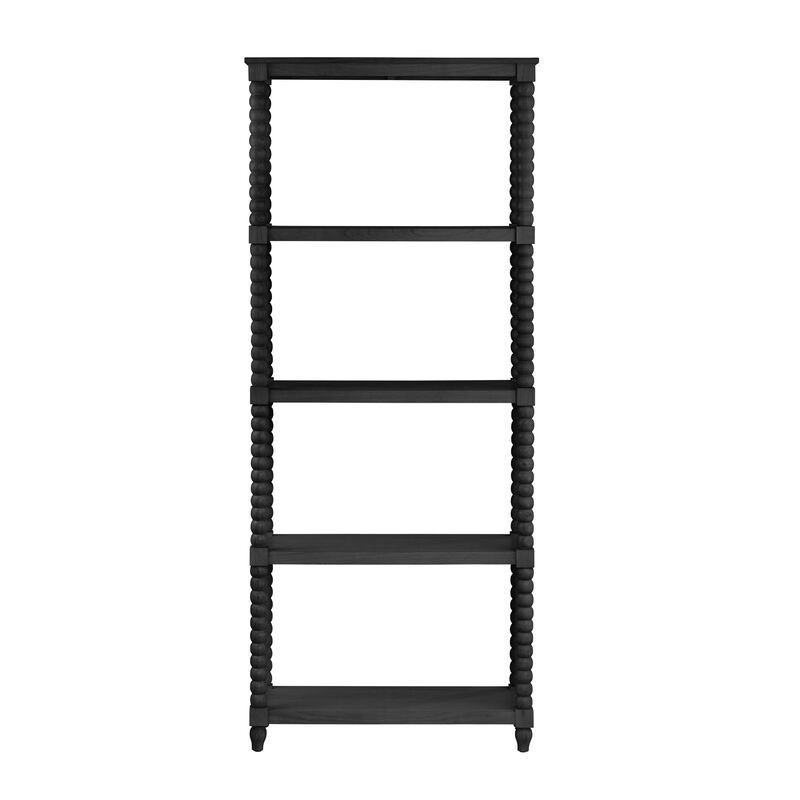 Meridian 4 Shelf Black Etagere image number 3