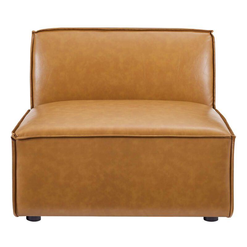 Restore Vegan Leather 3-Piece Sofa Brown EEI-4708-TAN image number 3