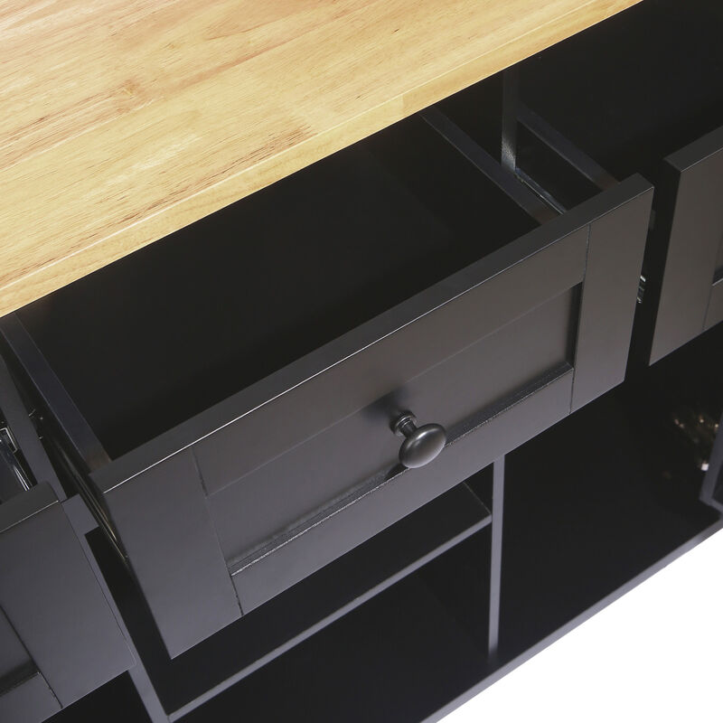 ELEMENT ACE Kitchen Cart with Adjustable Storage Shelves image number 4
