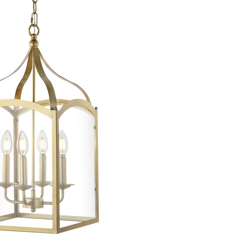Ruth Traditional Classic Lantern Metal/Glass LED Pendant