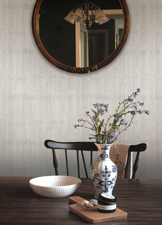 Somerset Light Grey Abstract Stripe Wallpaper