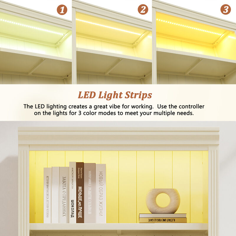 Bibpum LED Tall Bookcase image number 7