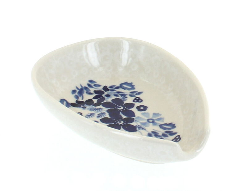 Blue Rose Polish Pottery Christiana Small Spoon Rest