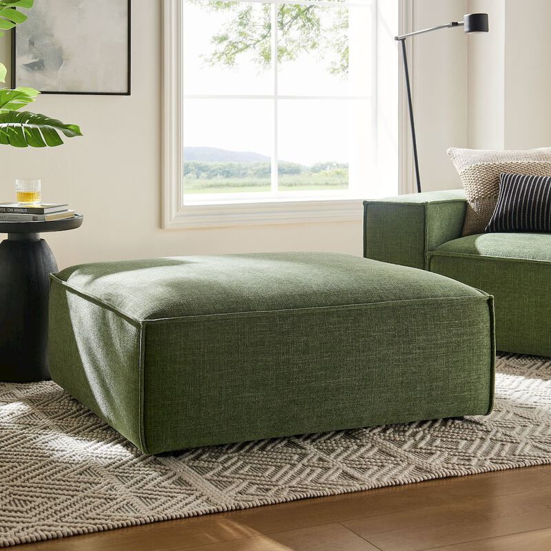 Restore Performance Fabric Upholstered Modular Ottoman image number 7