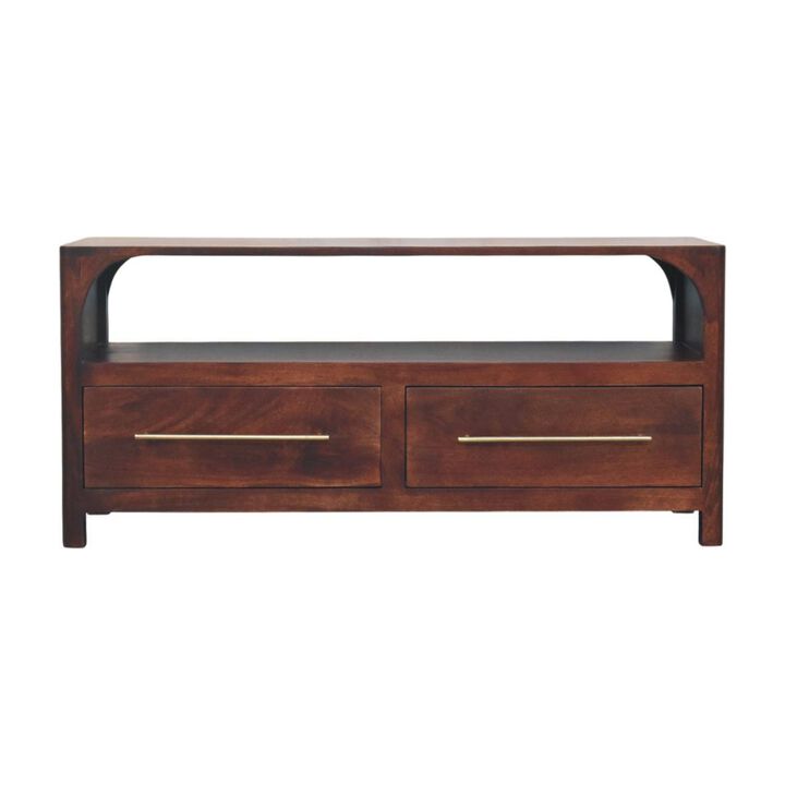 Artisan Furniture Solid Wood Larissa 2 Door Chestnut Cabinet