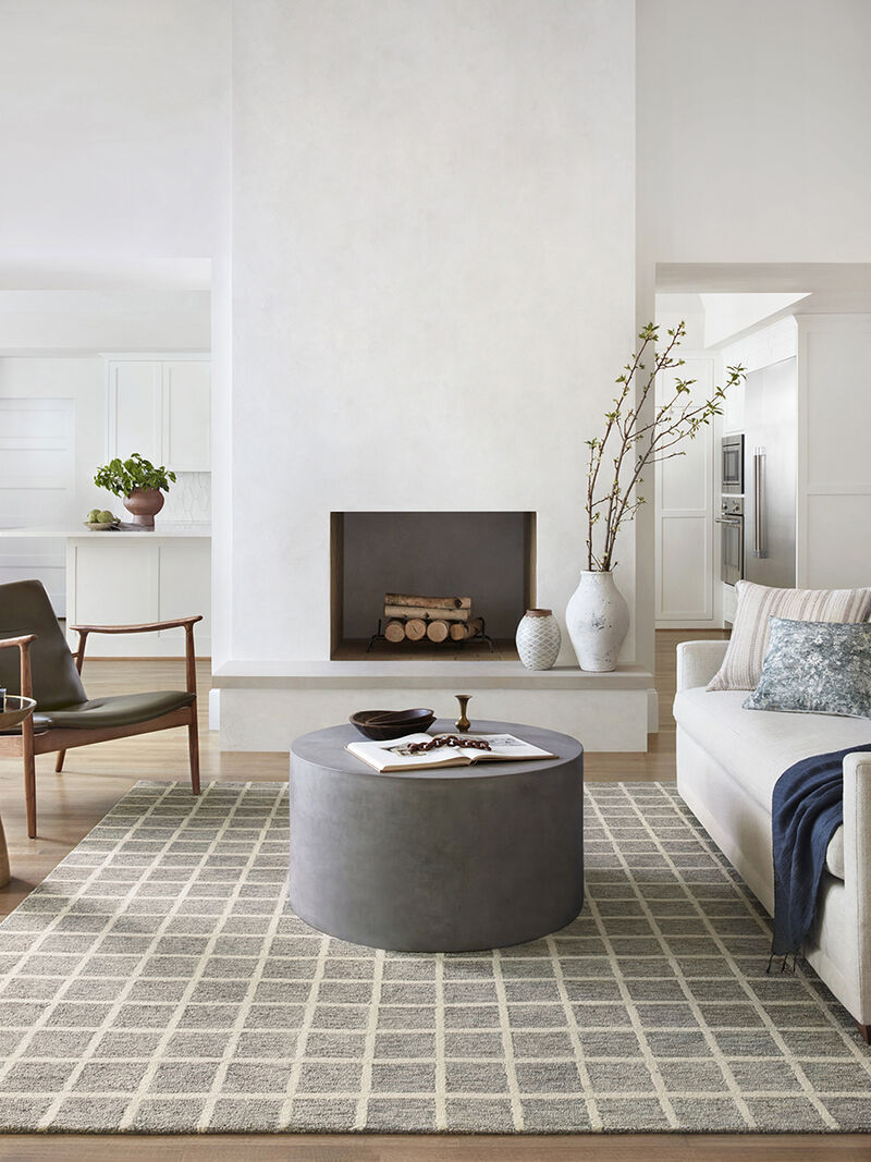 Polly POL05 Slate/Ivory 5' x 7'6" Rug by Chris Loves Julia x Loloi