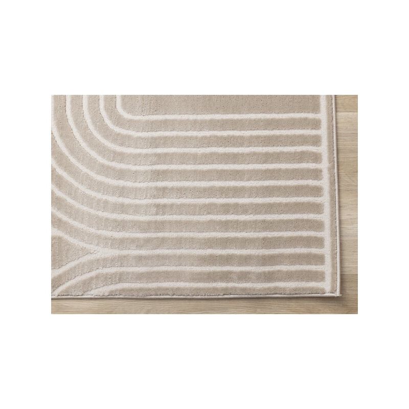Novelle Home Logan Modern Geometric Cream Beige Area Rug, 7'10 x 10'6 image number 5