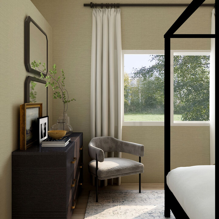 Lela Neutral Faux Linen Wallpaper (Set of 2)