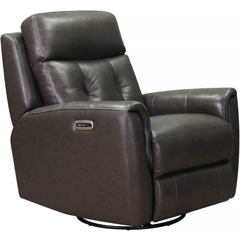 Torino Power Headrest Swivel Glider Leather Recliner