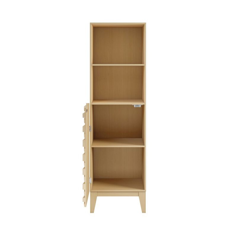 Cascade 17 x 17 x 60 Freestanding Linen Cabinet in Natural Oak image number 7