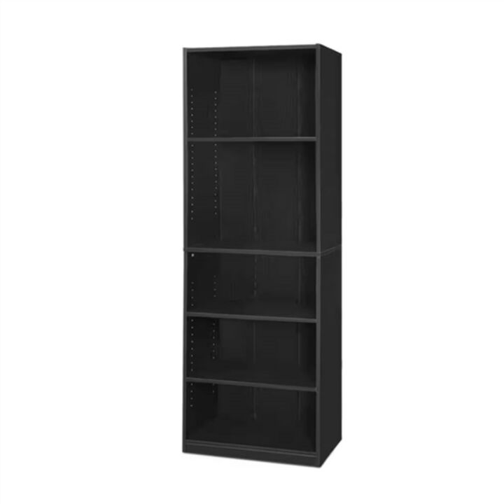 Freestanding 5-Tier Bookcase for Books In Living Room