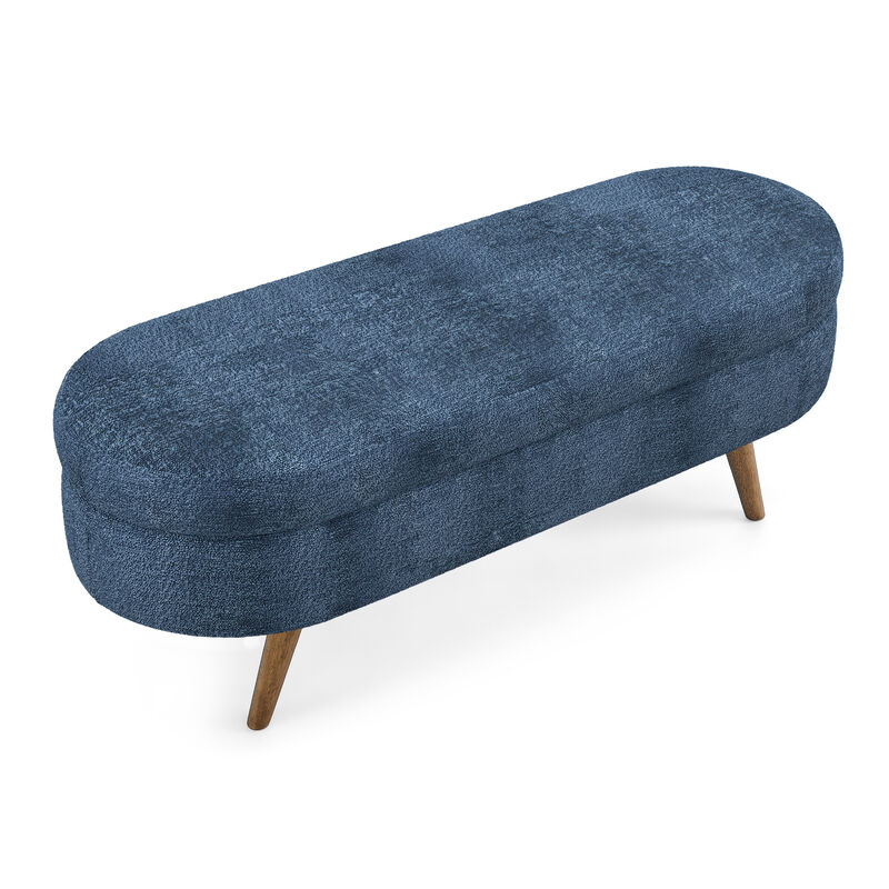 Merax Fabric Storage Ottoman &ndash; Multi-Functional Footstool & Seat image number 0