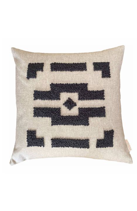 Punch Needle Ndebele Pillow - Cover + Insert